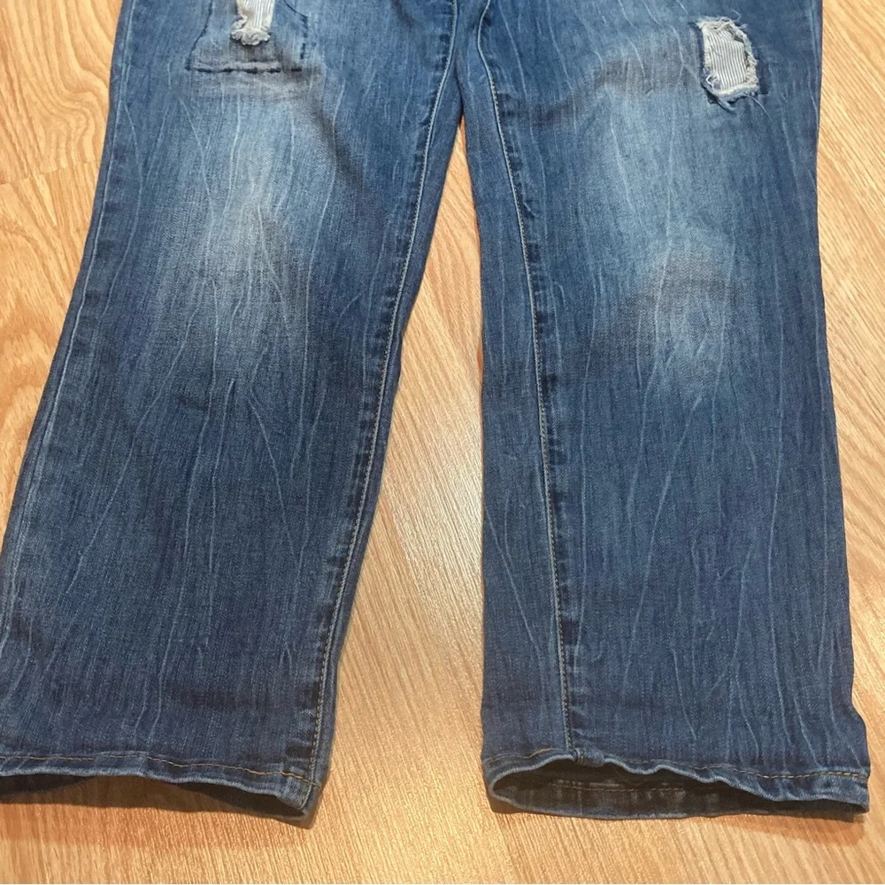 Maurices patchwork crop denim‎ jeans 7/8